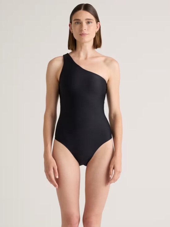 Quince Other - Quince Italian One Shoulder One Piece Swimsuit Black Size Small